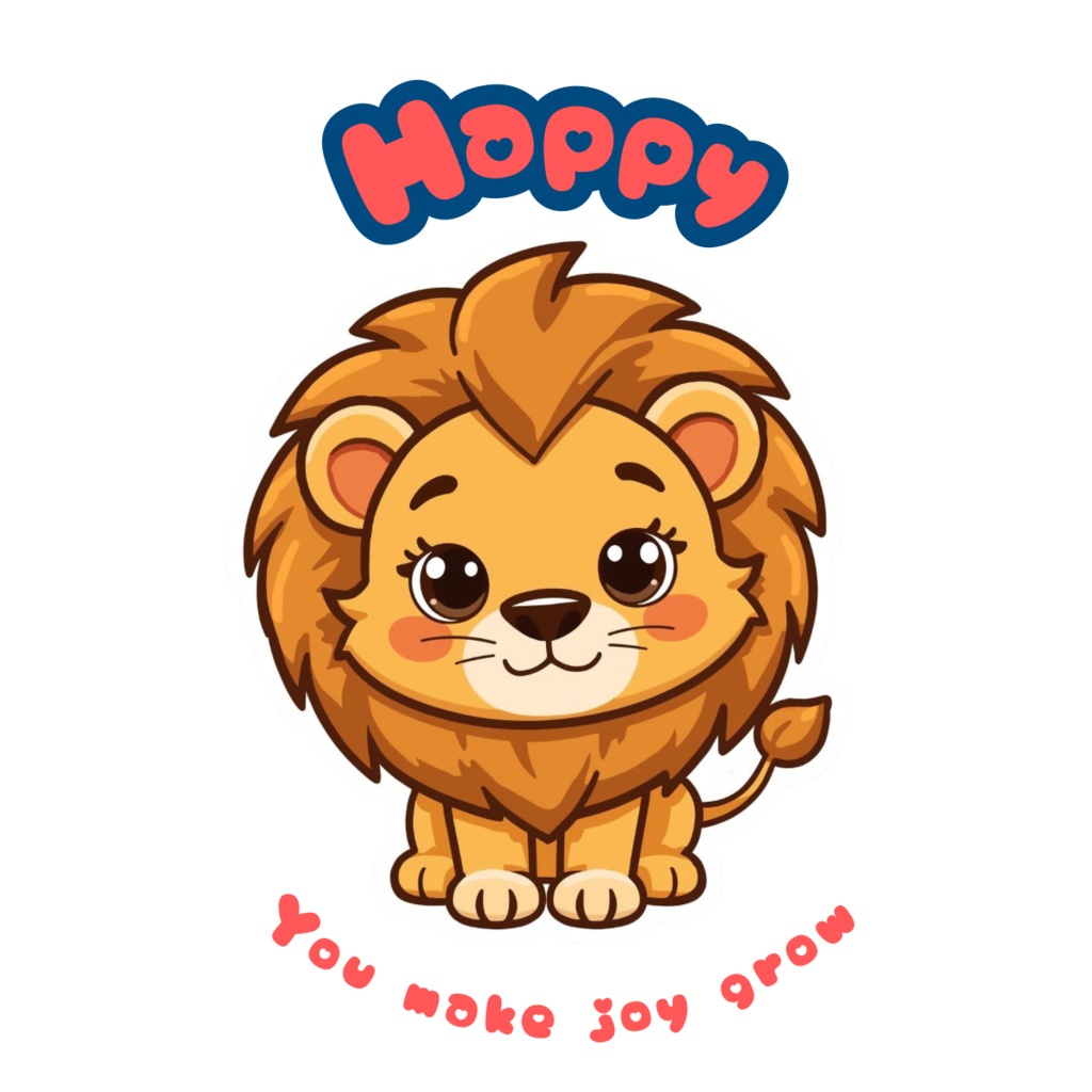 🦁 80枚デジタルステッカー|ライオンのアファメーション(PNG透過・ZIP圧縮ファイル)