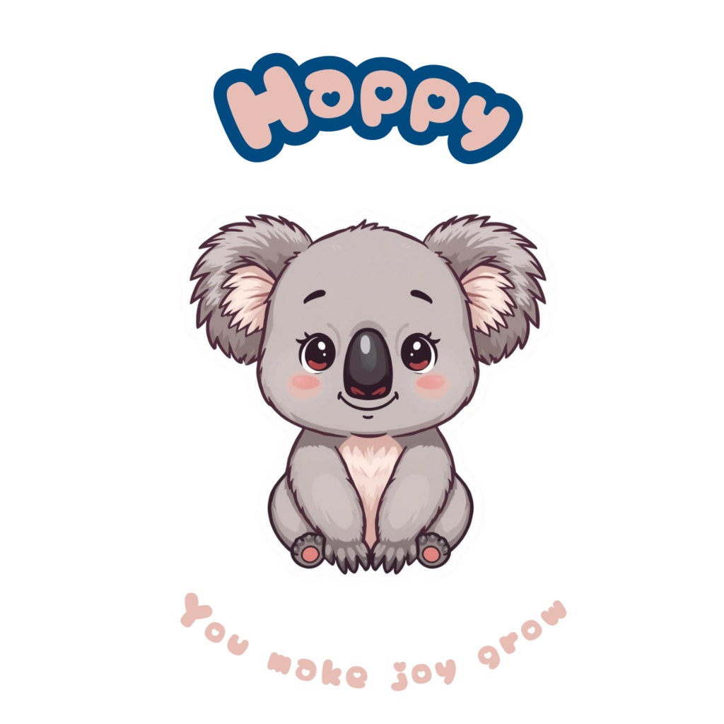 🐨 80枚デジタルステッカー|コアラのアファメーション(PNG透過・ZIP圧縮ファイル)