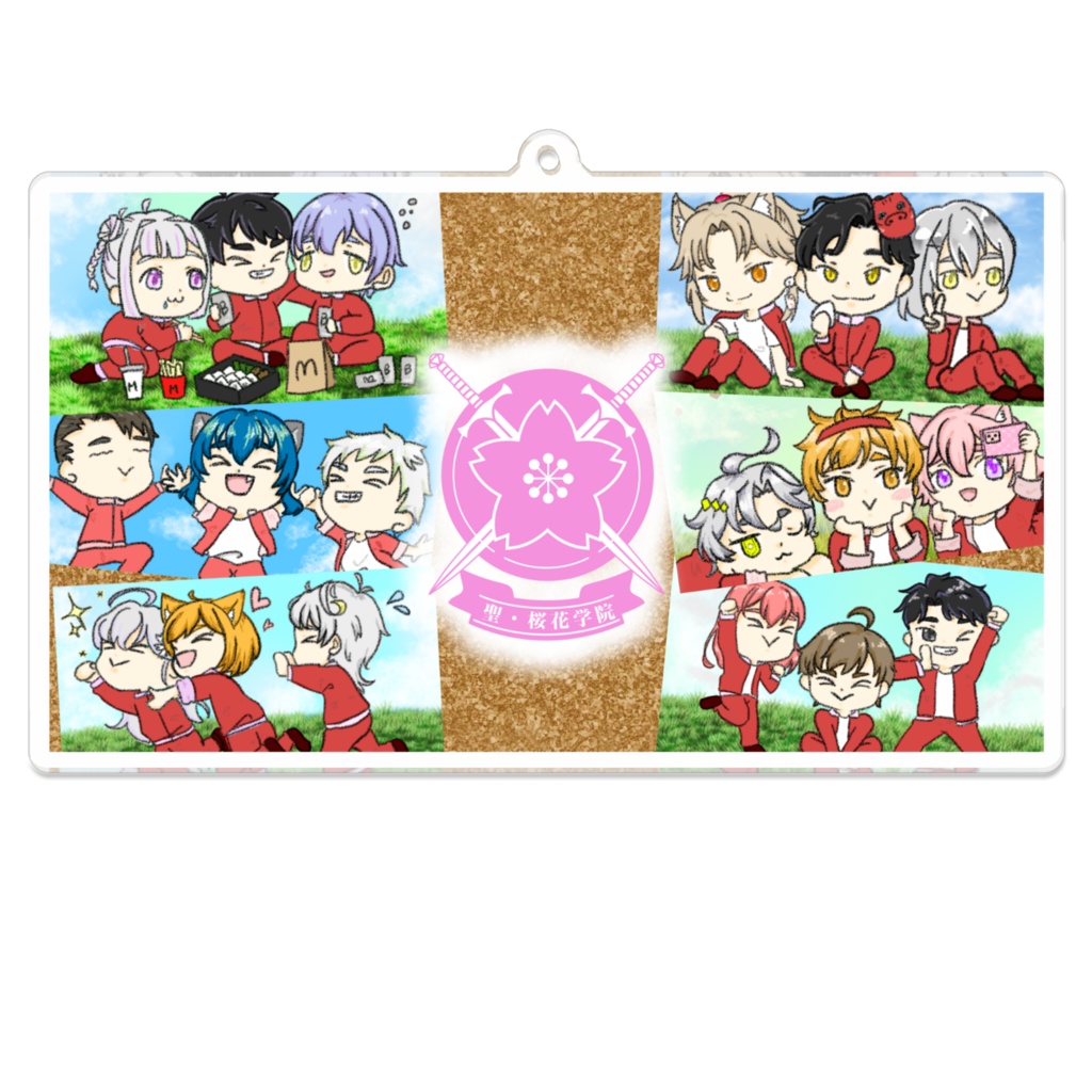 花鳥風月運動会集合イラスト