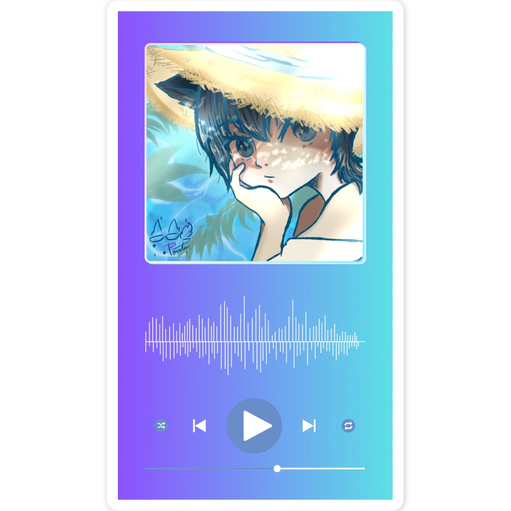 音楽プレーヤー 夏ぽんた