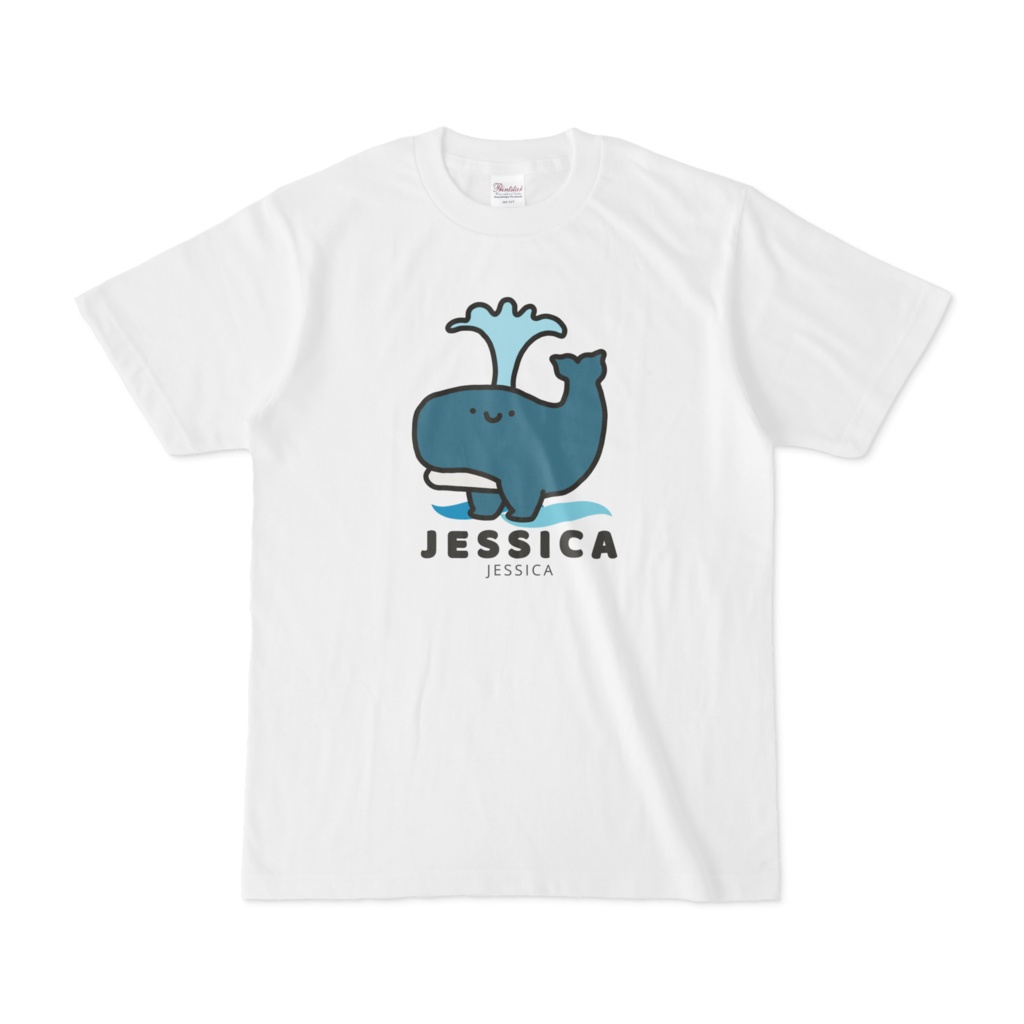マッコウクウジラTシャツ-ホワイト