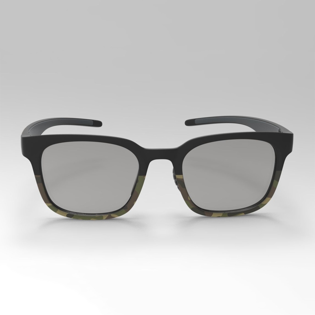 【Vroid用】ウェリントン サングラス(カモ柄)アウトドアブランドSorge