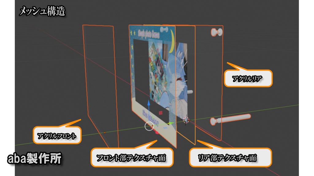 いつものアクスタ(フォトスタンド) 同期機能追加 マテリアル自動作成追加