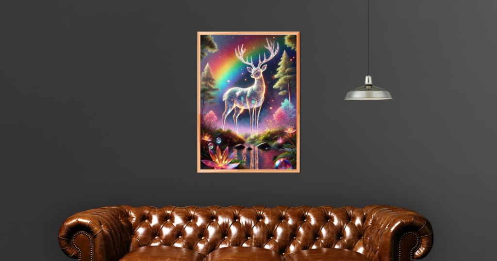 幻想の輝く鹿 | A2,A3,A4 300DPI