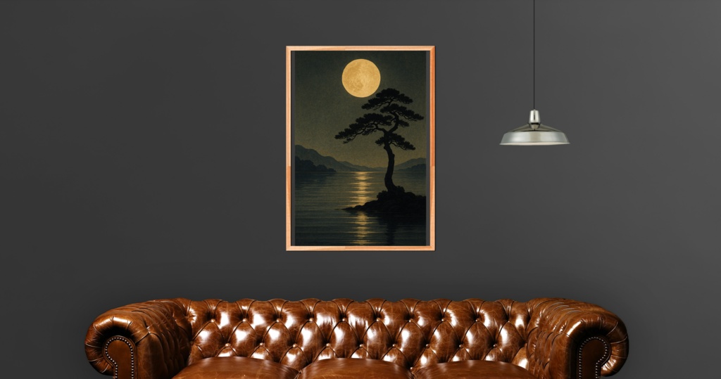 月明かりの静寂| JPEG 350DPI : A3,A4 | PDF:A3,A4 |