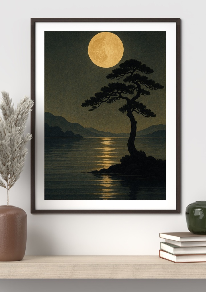 月明かりの静寂| JPEG 350DPI : A3,A4 | PDF:A3,A4 |