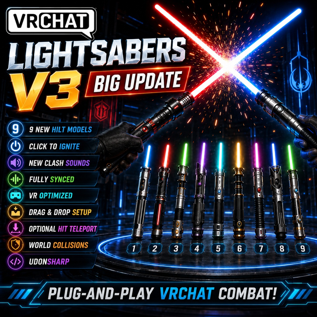 VRChat Lightsabers Full System
