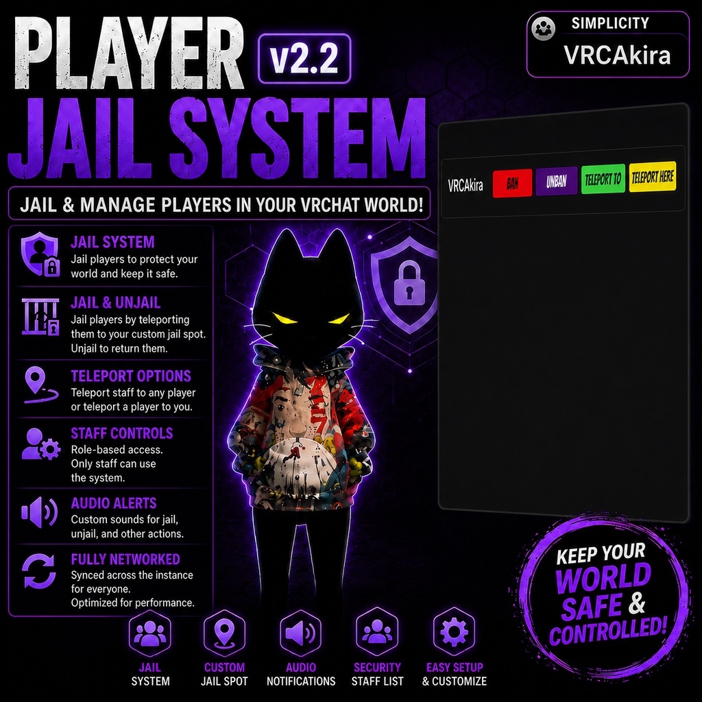 VRChat Player Jail System World Asset