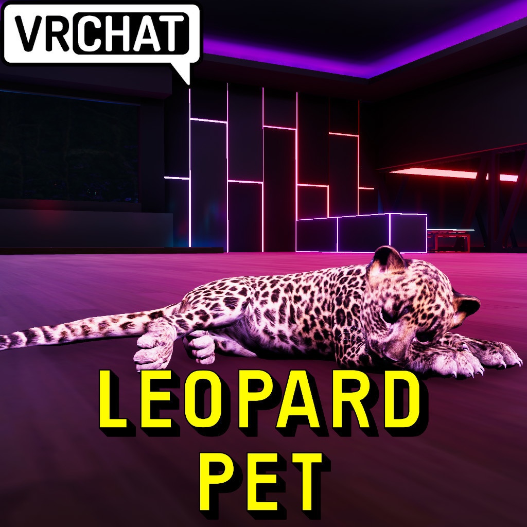 VRChat Leopard Pet World Asset
