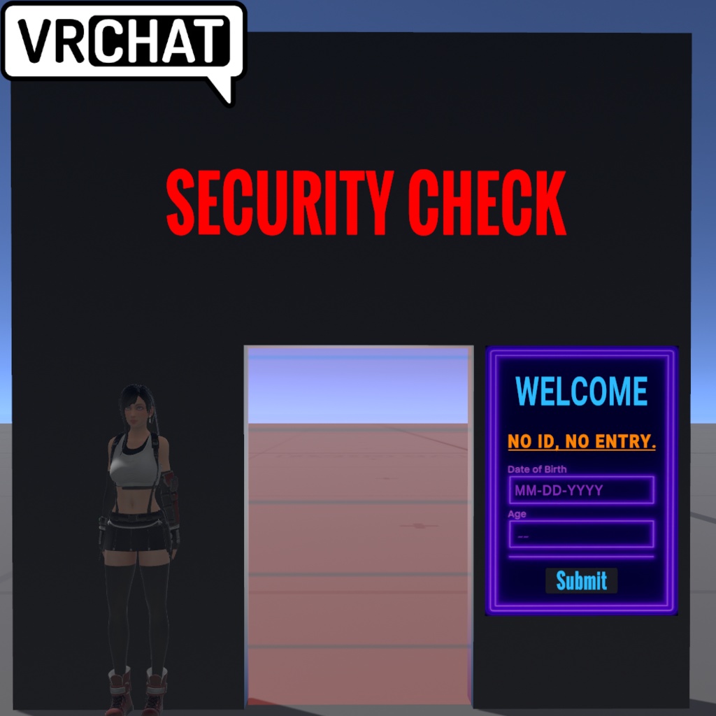 VRChat Security Checkpoint System & NPC World Asset