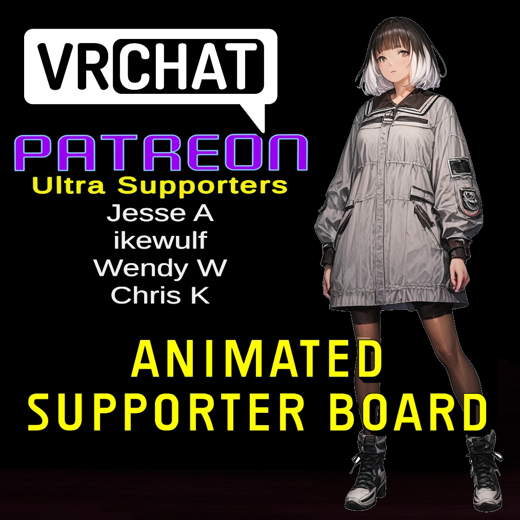 VRChat Animated Supporter Board