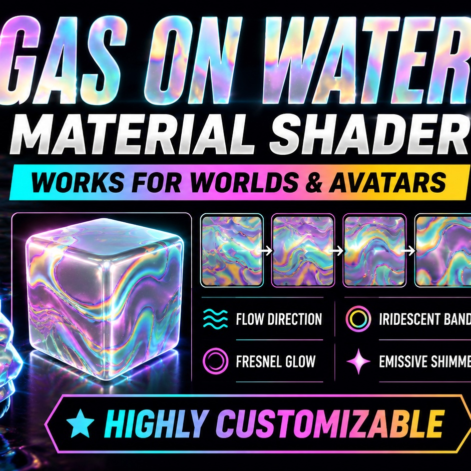 VRChat Gas on Water Effect Material | Avatar & Worlds
