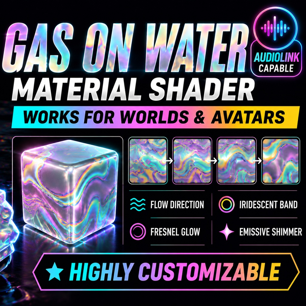 VRChat Gas on Water Effect Material | Avatar & Worlds