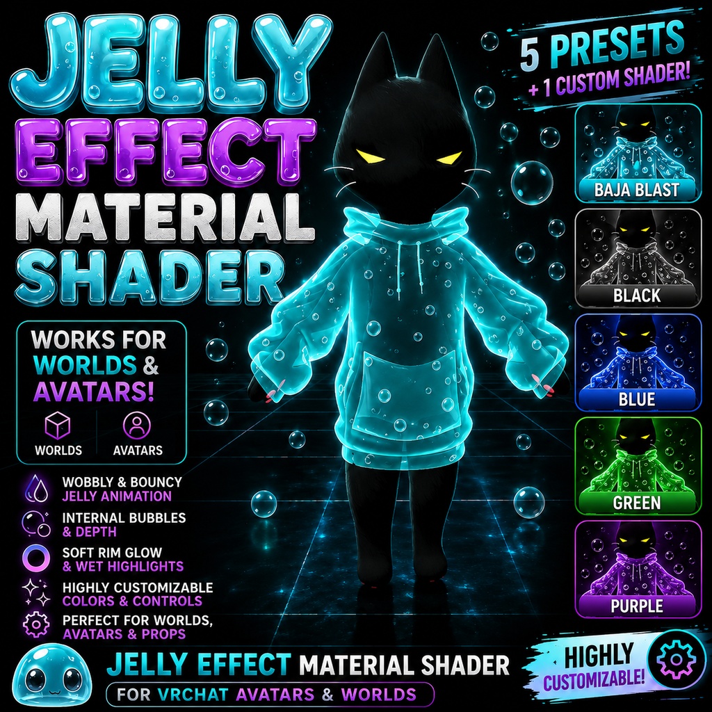 VRChat Jelly Effect Material Shader | Avatars & Worlds