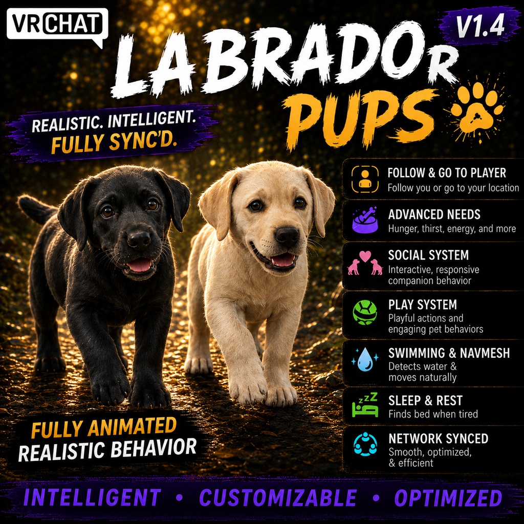 VRChat Labrador Pup World Pet