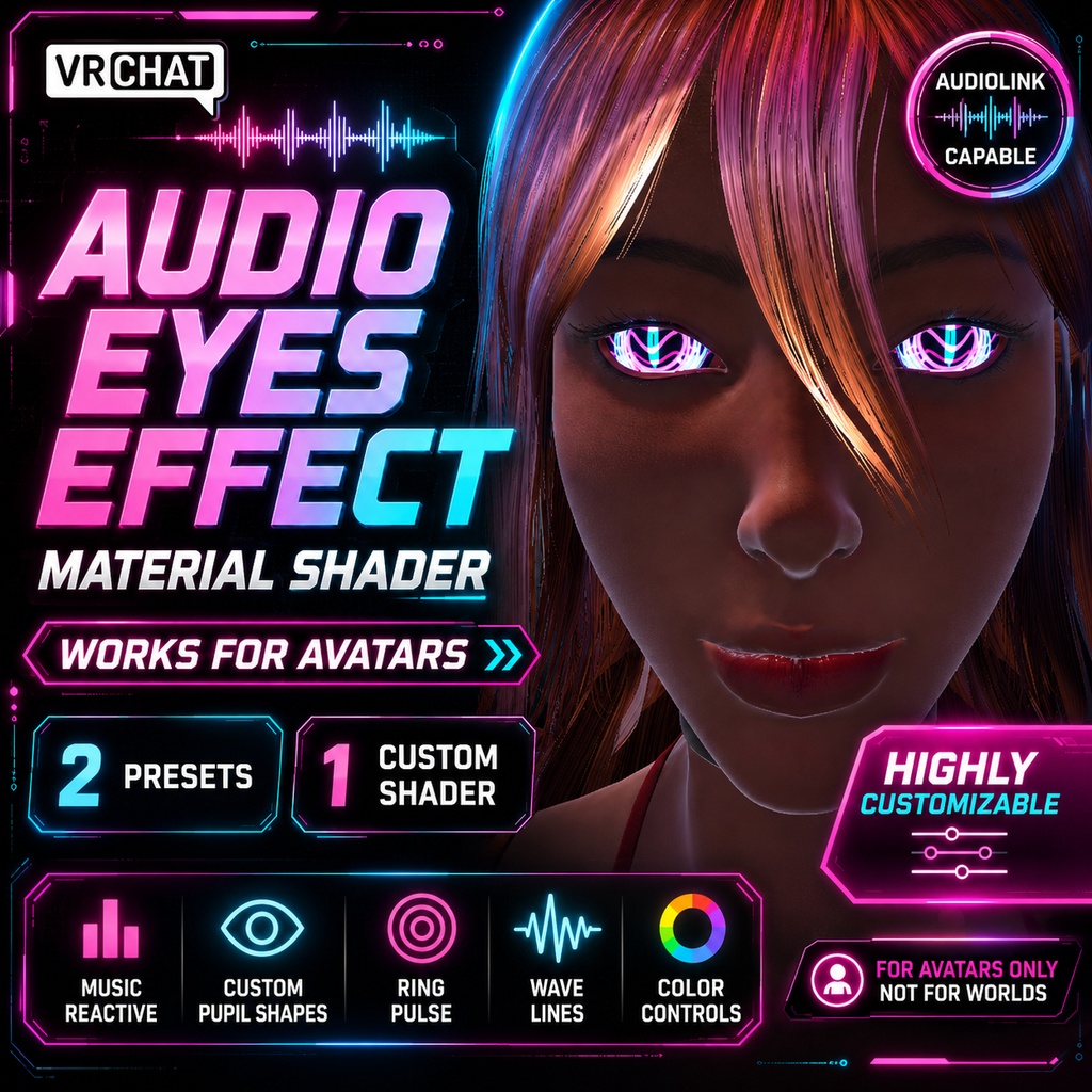 VRChat Audio Eyes Effect Material Shader