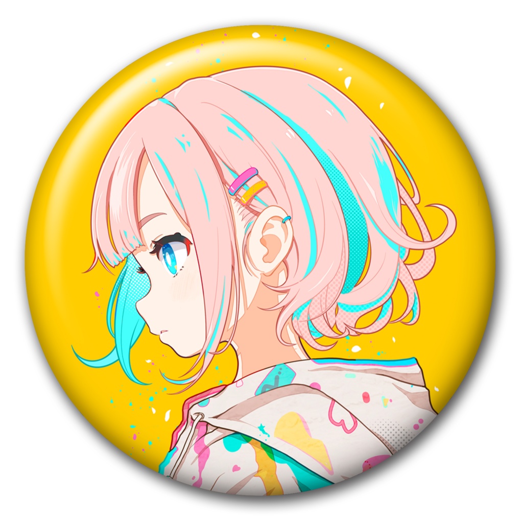 缶バッジ　ただ前を見る