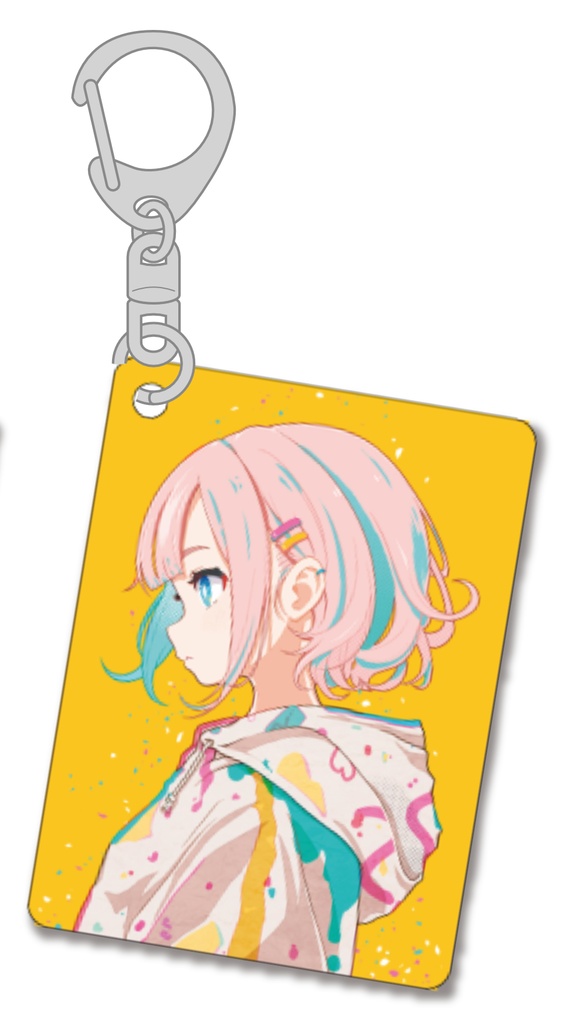 アクリルキーホルダー　ただ前を見る