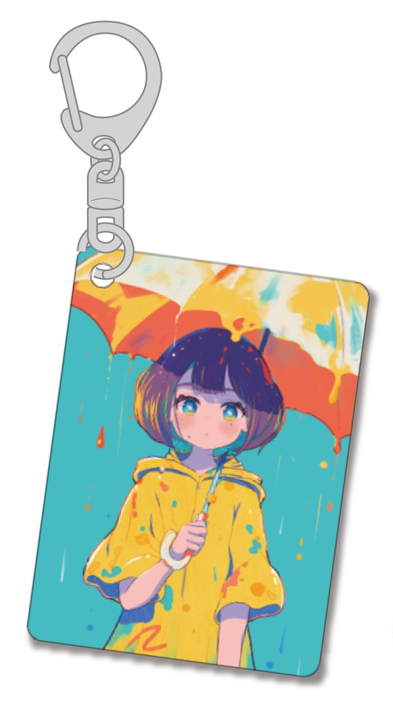 アクリルキーホルダー　紫陽花