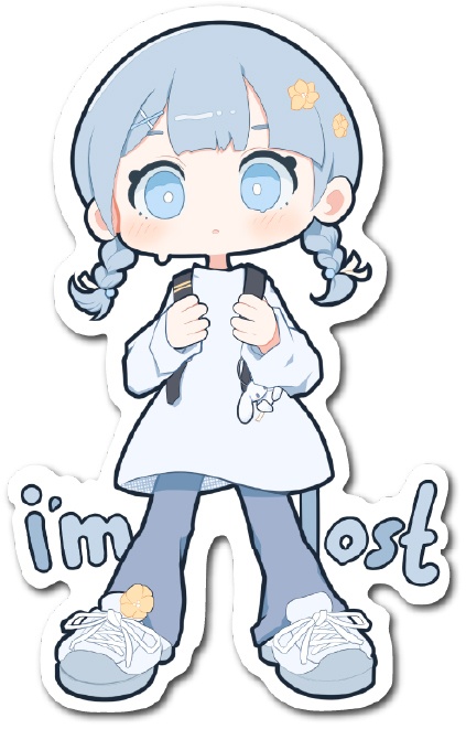ステッカー　迷子