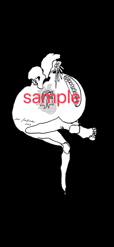 【heart】Tシャツ黒