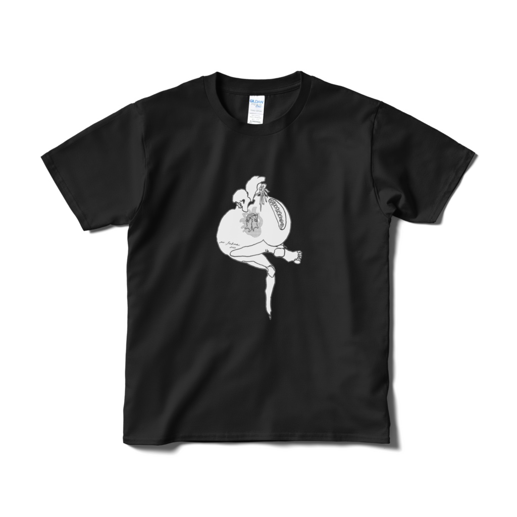 【heart】Tシャツ黒