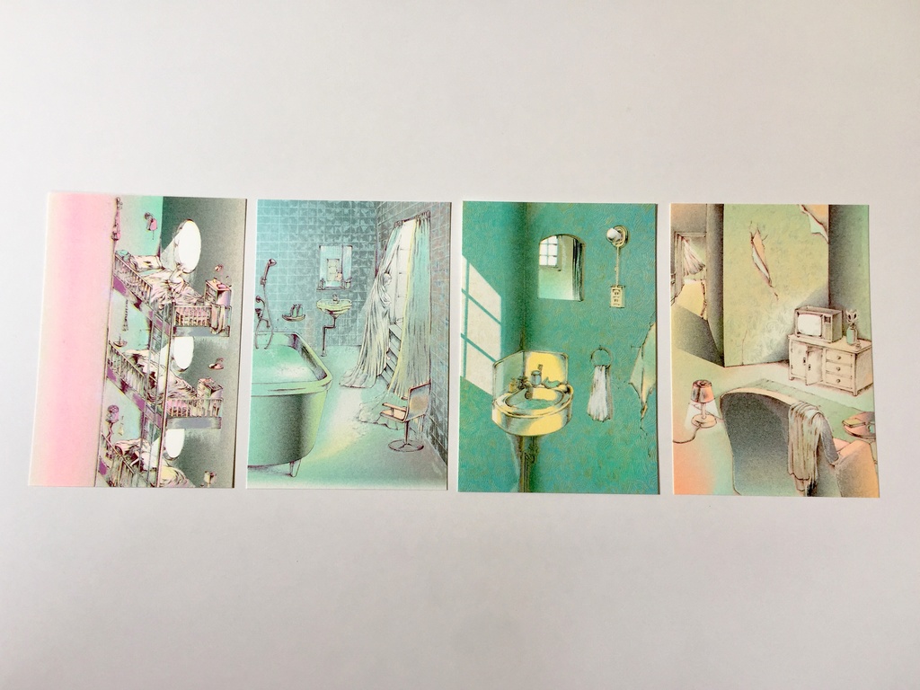 "VIEW FROM HER ROOM" POSTCARD SET【Mint】