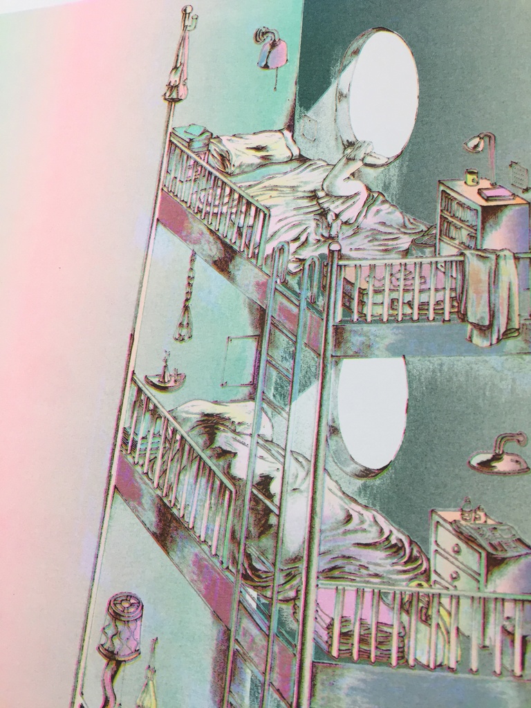 "VEIW FROM HER ROOM"リソグラフ作品『room1』