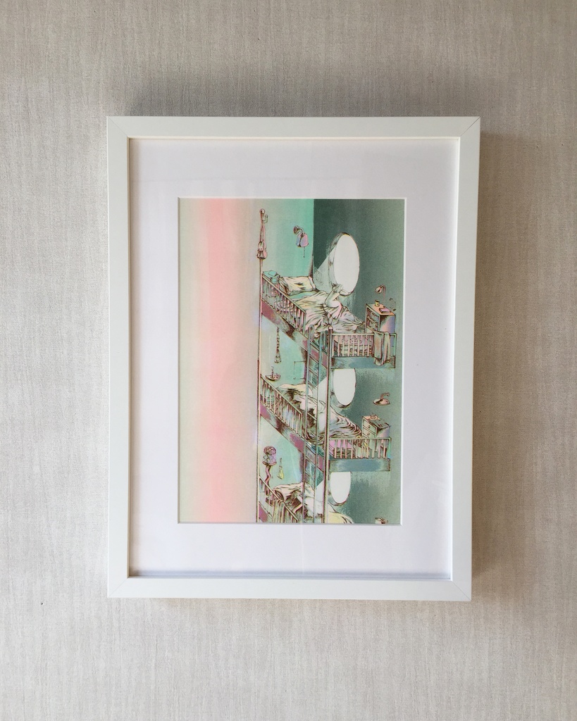 "VEIW FROM HER ROOM"リソグラフ作品『room1』