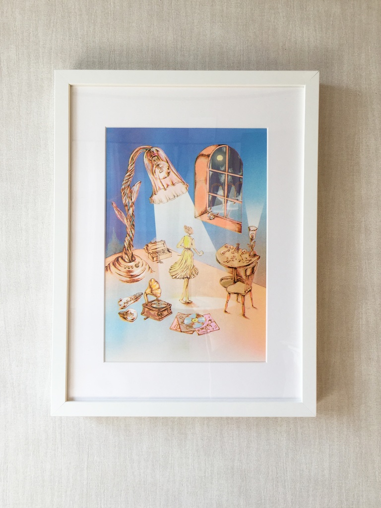 "VEIW FROM HER ROOM"リソグラフ作品『room2』