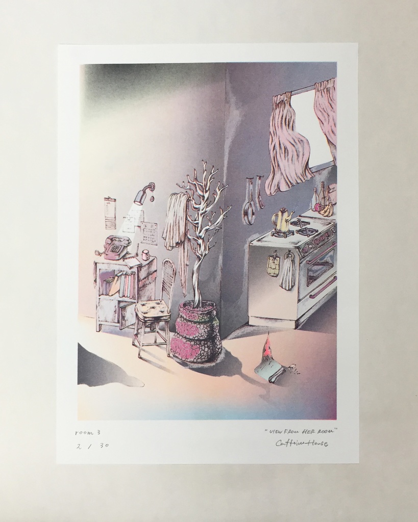 "VEIW FROM HER ROOM"リソグラフ作品『room3』
