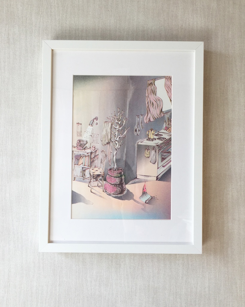 "VEIW FROM HER ROOM"リソグラフ作品『room3』