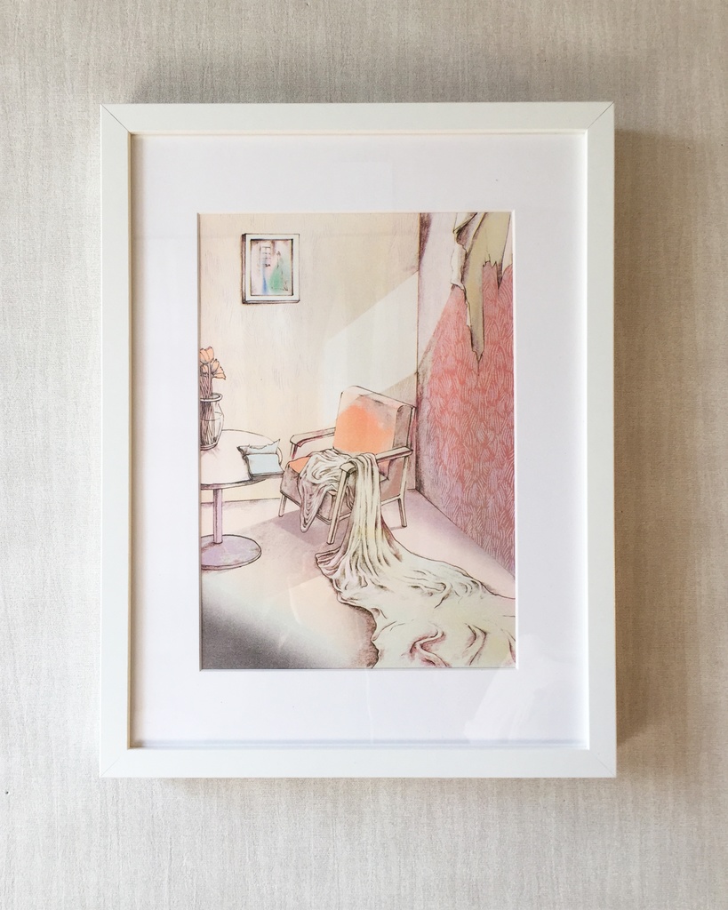 "VEIW FROM HER ROOM"リソグラフ作品『room5』