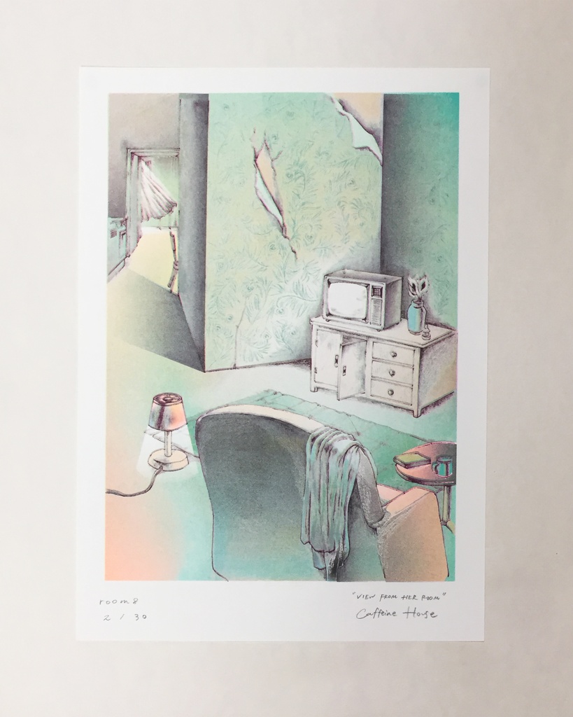 "VEIW FROM HER ROOM"リソグラフ作品『room8』