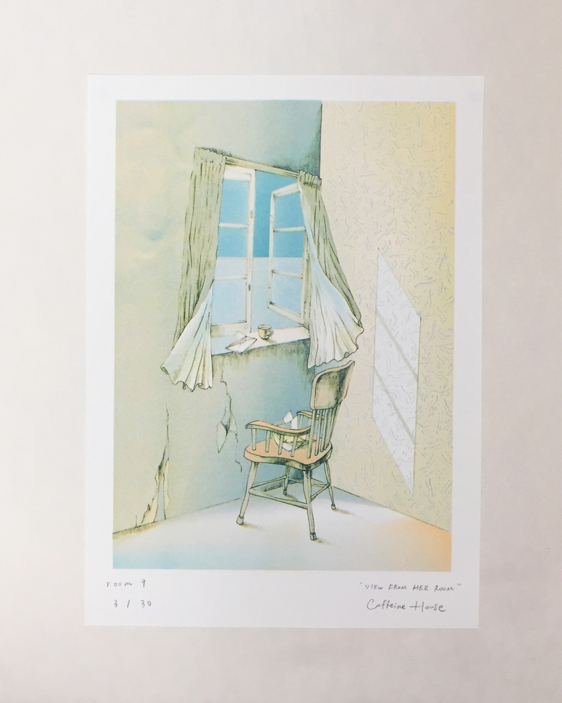 "VEIW FROM HER ROOM"リソグラフ作品『room9』