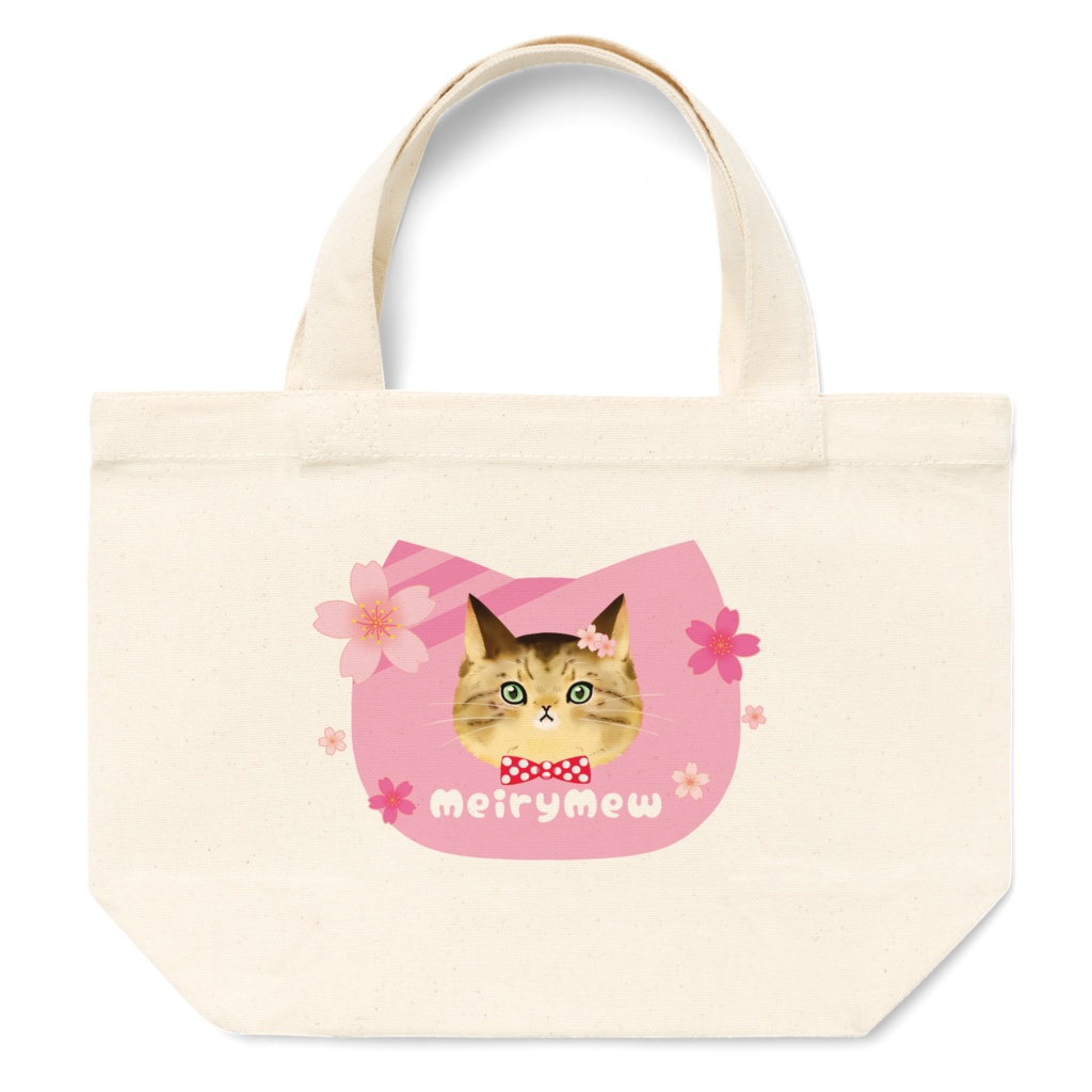 MeiryMewおすましにゃんこ春色トート(Sサイズ)