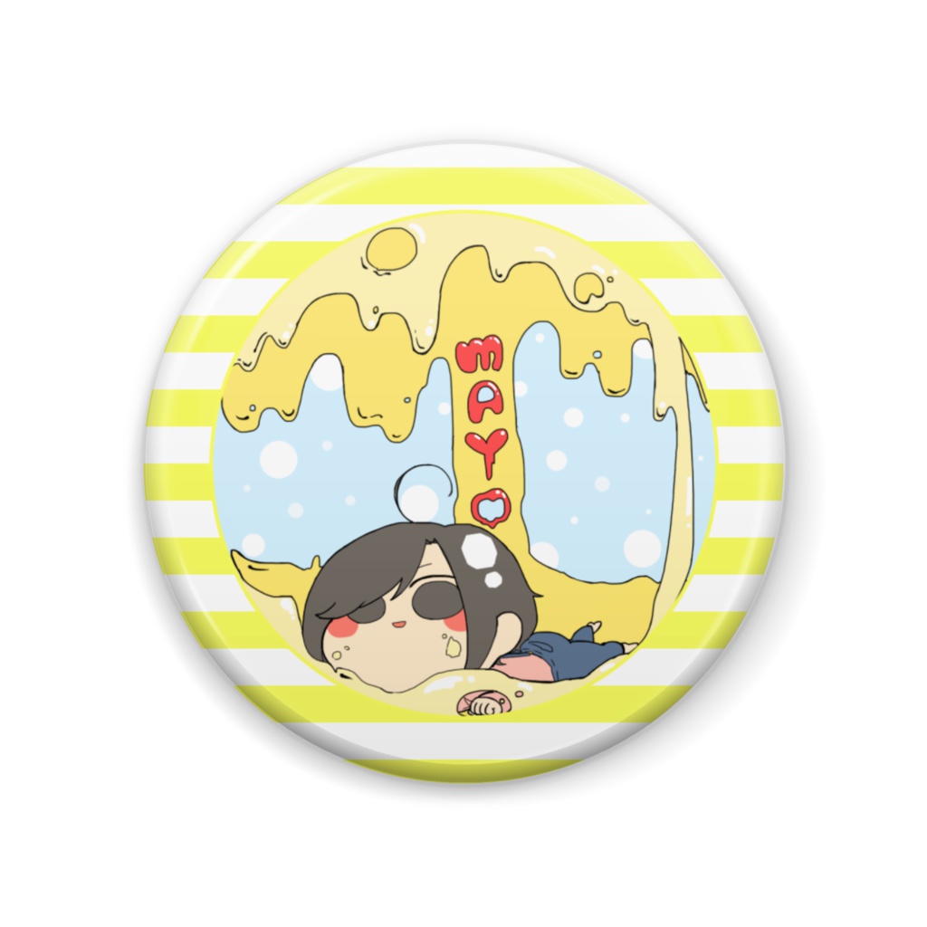 ミニマヨ@缶バッチ