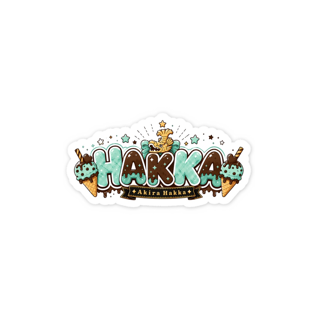 HAKKAネームロゴステッカー