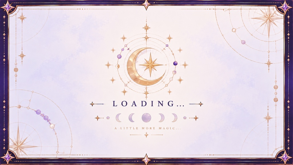 【VTuber向け配信素材】星詠みの館|占い・タロット 配信画面セット