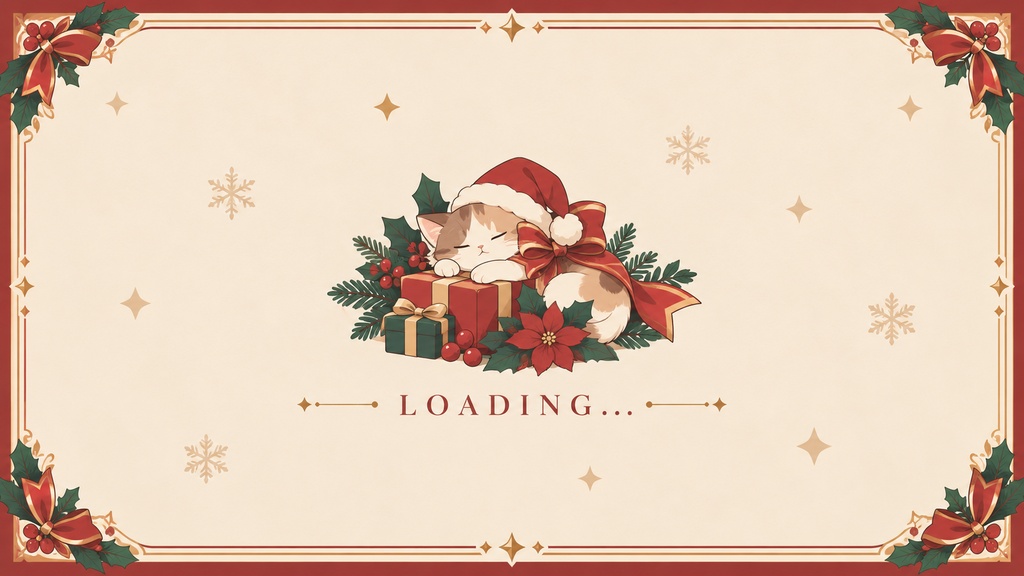 【VTuber向け配信素材】クリスマスパーティーの部屋|クリスマスツリー・洋館・雪夜 配信画面セット
