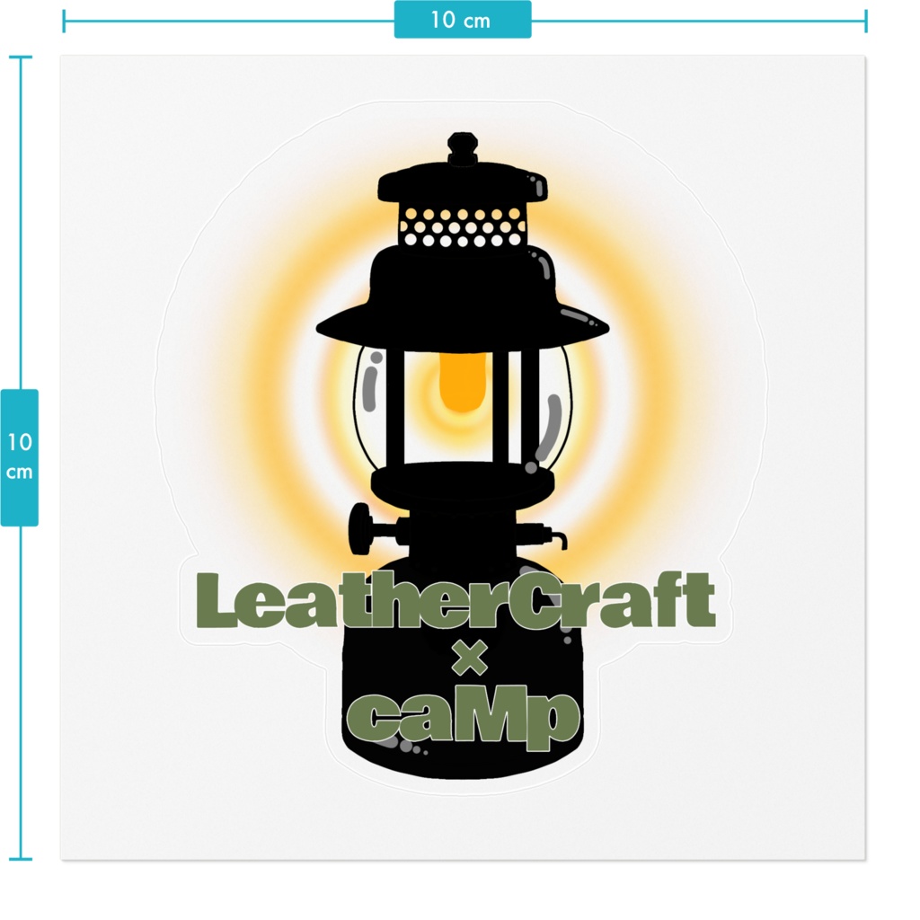 LCM ランタンステッカー ブラック×カーキ