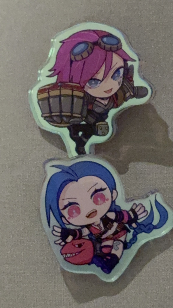【LoL】アクリルチャーム　Jinx&Vi【ろこぱ6】