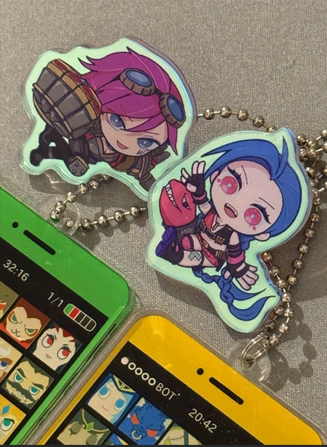 【LoL】アクリルチャーム Jinx&Vi【ろこぱ6】