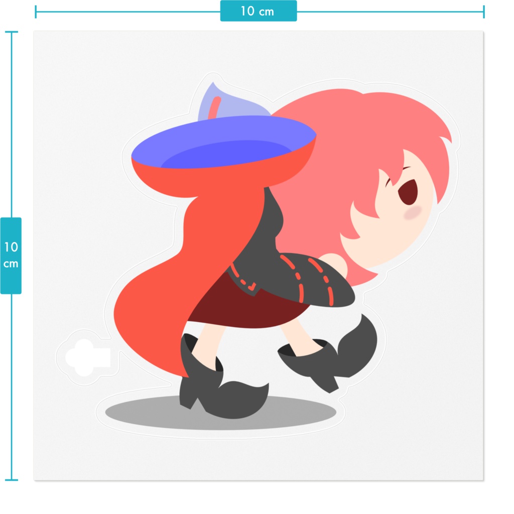 【東方ステッカー】赤蛮奇_2