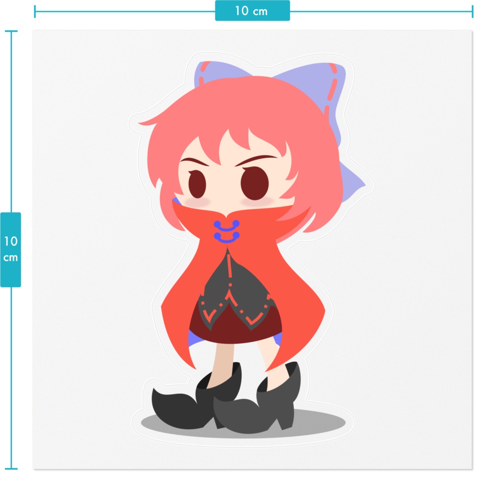 【東方ステッカー】赤蛮奇_3