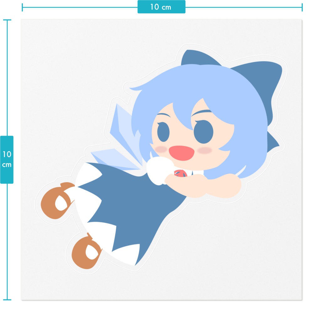 【東方ステッカー】チルノ