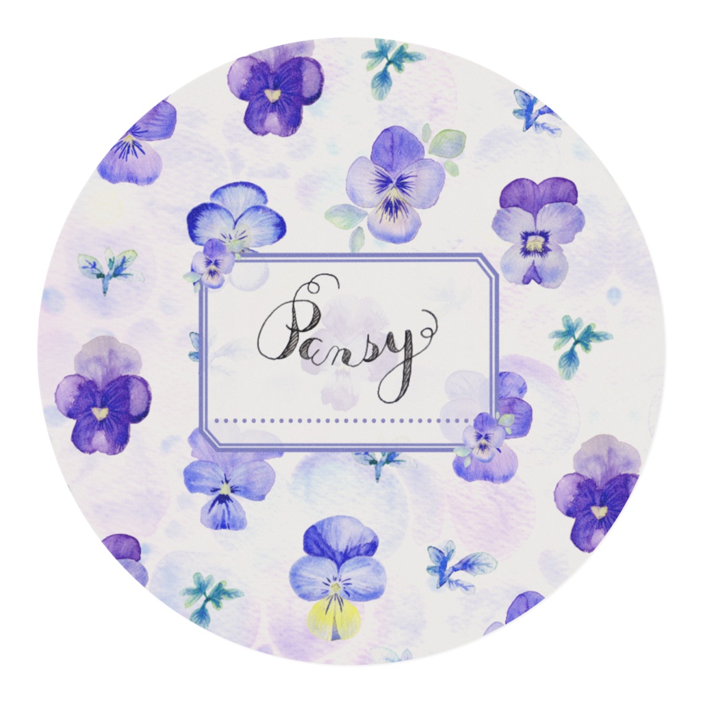 パンジーのマスキングテープ(テープ幅 30mm)