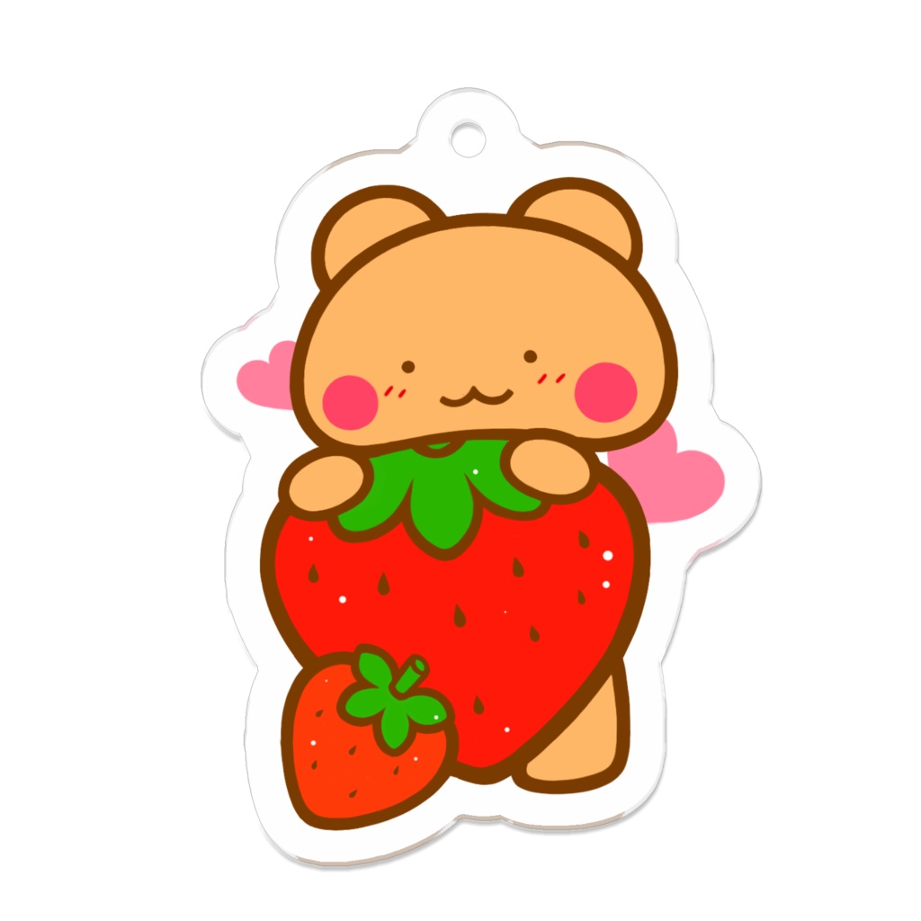 いちごもらって幸せなくま。