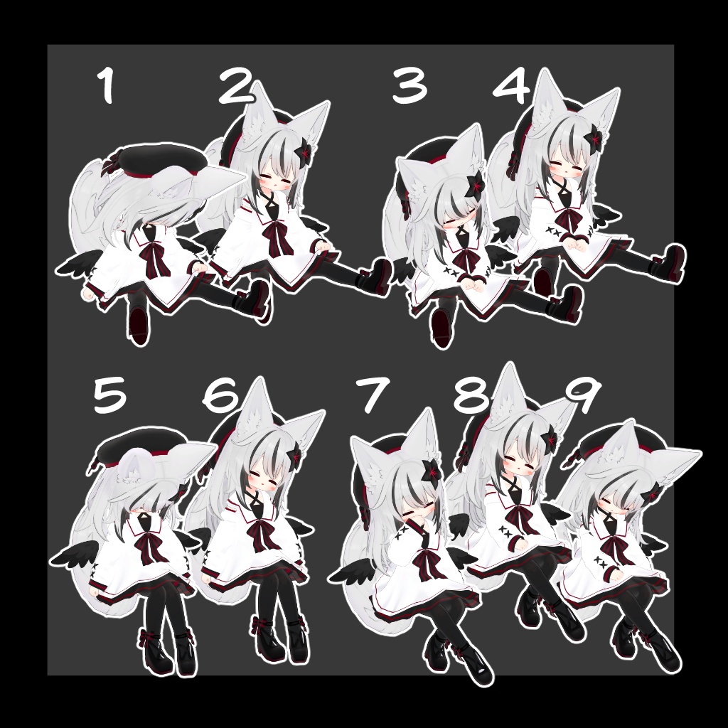【アバター追加予定あり】おやすみポーズ【5アバター対応】