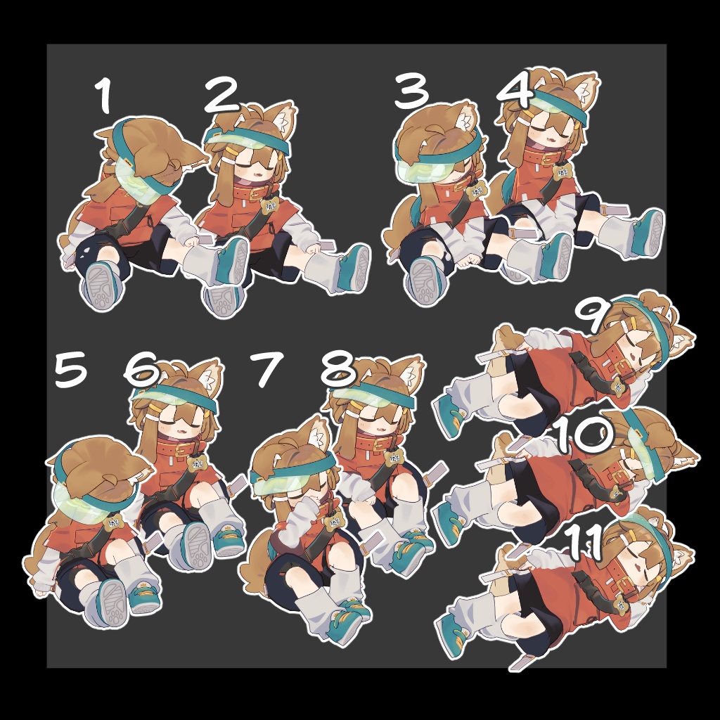 【アバター追加予定あり】おやすみポーズ【5アバター対応】